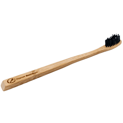 Bambus Zahnbürste für Erwachsene - Medium - Schwarz