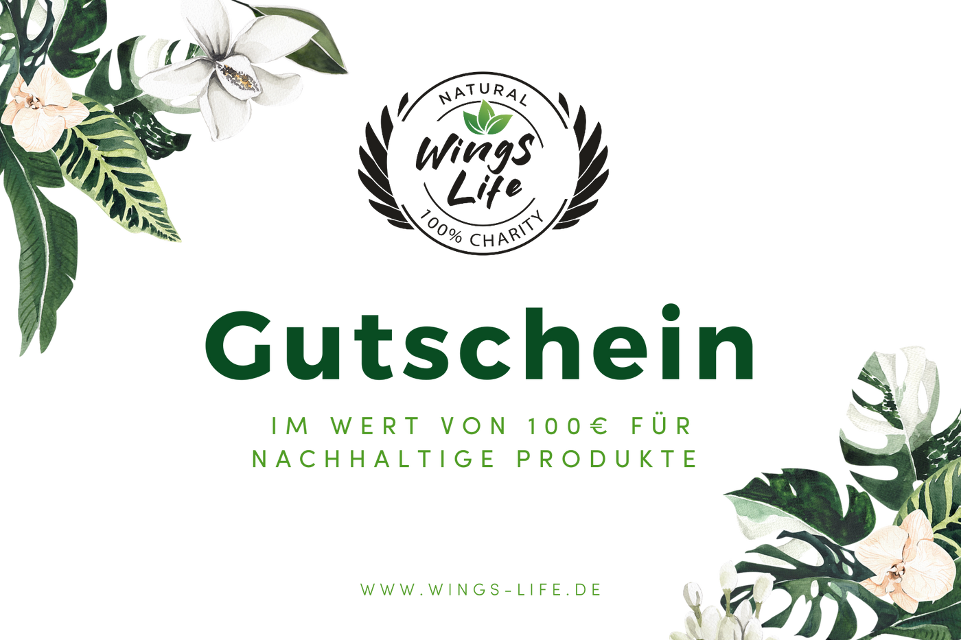 Geschenkgutschein Wings Life Shop