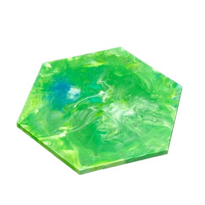 Recycelte Untersetzer (sechseckig)