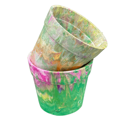 Nachhaltiger Blumentopf | recycelt | groß
