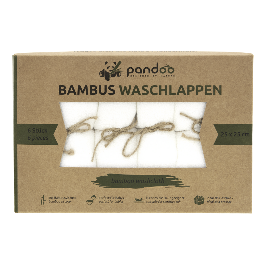 Bambus Waschlappen - 6er-Pack