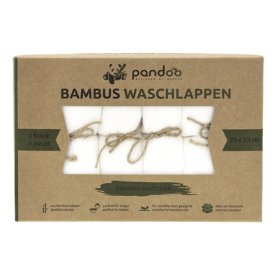 Bambus Waschlappen - 6er-Pack