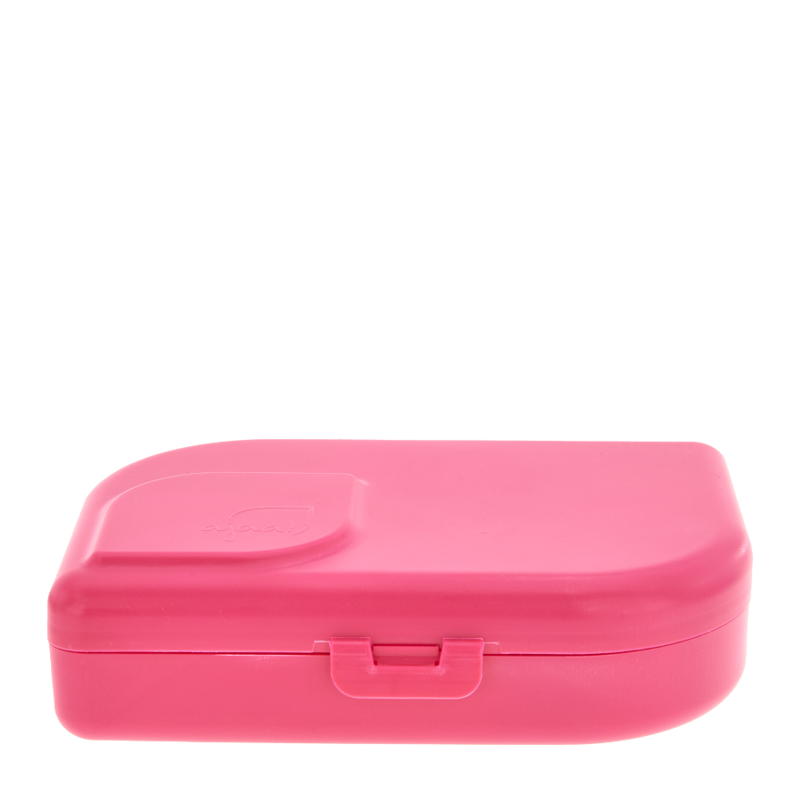 Plastikfreie Brotdose/Lunchbox - Lime, Mandarin & Pink