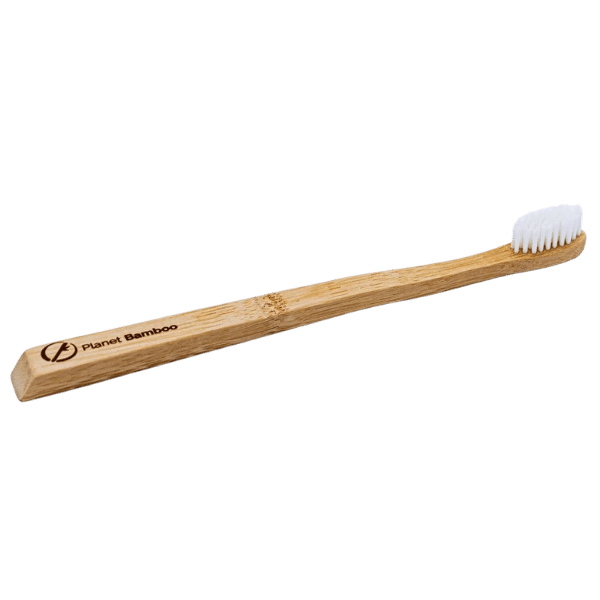 Bambus Zahnbürste für Erwachsene - Weiß