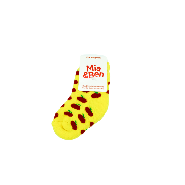 Bio Erwachsenen- & Kids-Socken - Apfel-Design