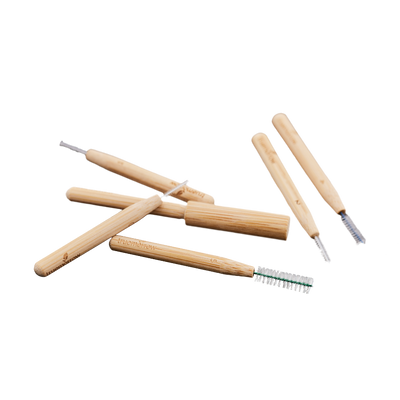 Bambus Interdentalbürsten - 6er-Pack - 0,40mm - 0,80mm