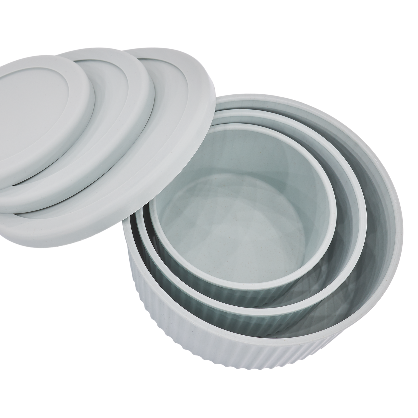 3er Set plastikfreie Dosen mit Deckeln