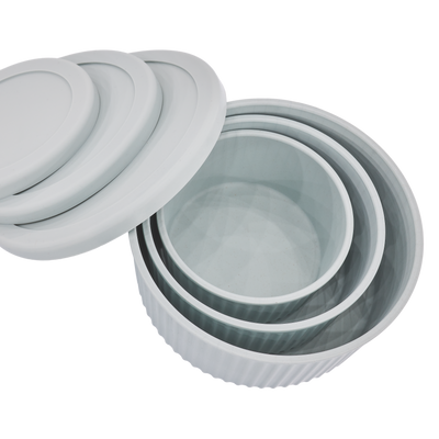 3er Set plastikfreie Dosen mit Deckeln