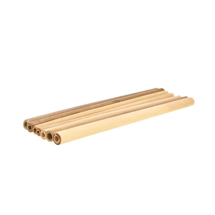 Bambus Strohhalme - handgemacht - 4er-Set