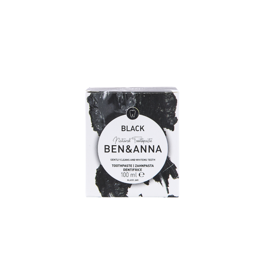Nachhaltige Zahnpasta im Glas - Black