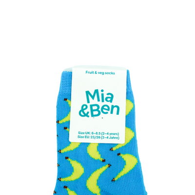 Bio Erwachsenen- & Kids-Socken - Bananen-Design