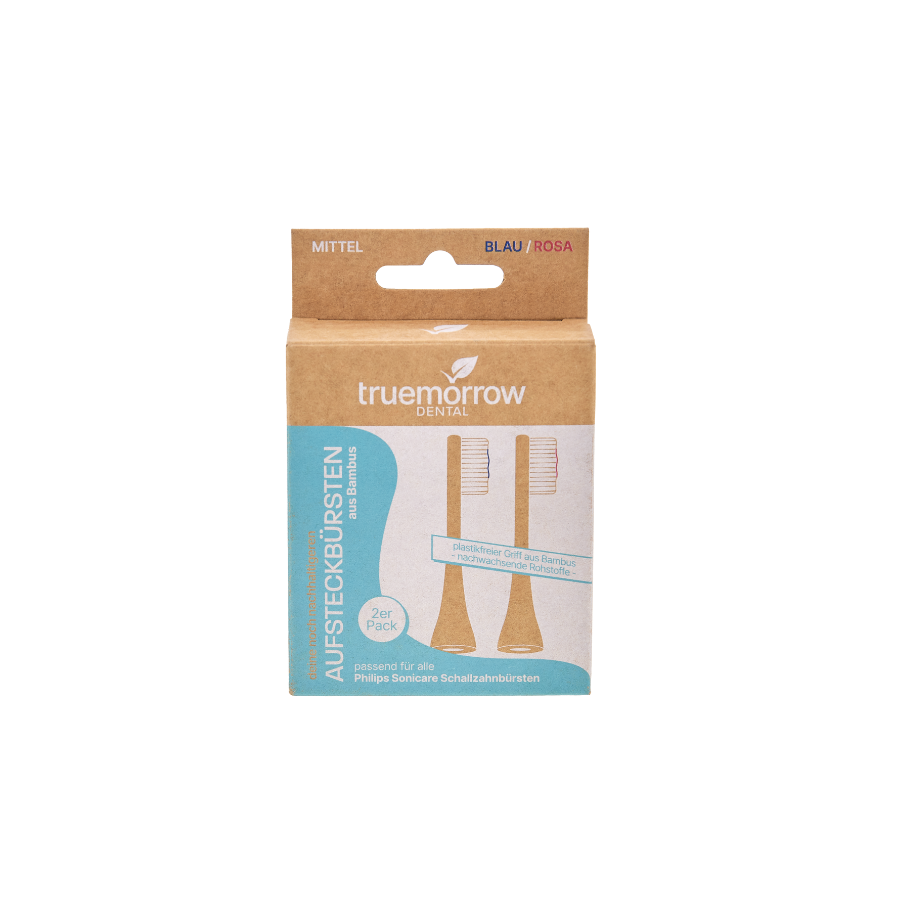 Aufsteckbürsten aus Bambus für Philips Sonicare - 2er-Pack