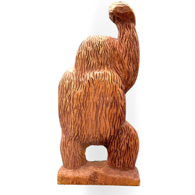 Affe Orang-Utan aus geschnitztem Treibholz