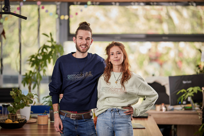 Sweater SUNRISE - Stem Green - UNISEX -  Project Wings