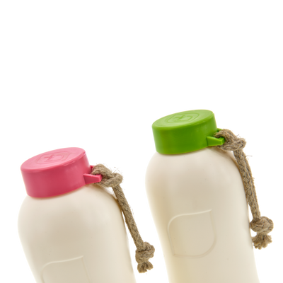 Plastikfreie Trinkflasche - PureKids - Lime & Pink