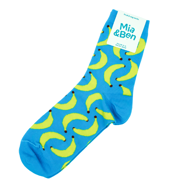 Bio Erwachsenen- & Kids-Socken - Bananen-Design