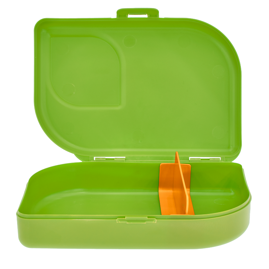 Plastikfreie Brotdose/Lunchbox - Lime, Mandarin & Pink