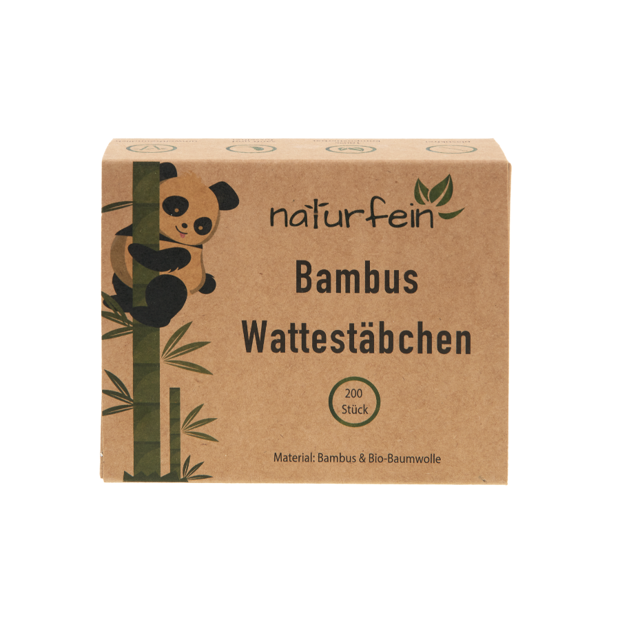 Wattestäbchen - aus Bambus & Bio-Baumwolle