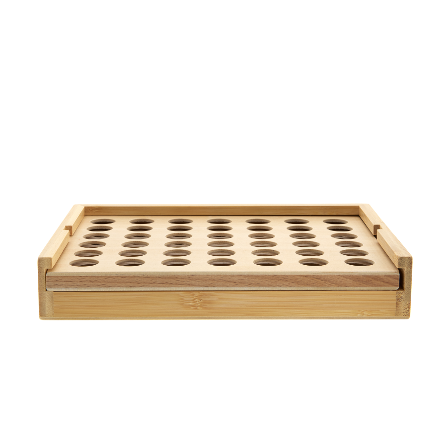 Vier gewinnt aus Holz - Bambus