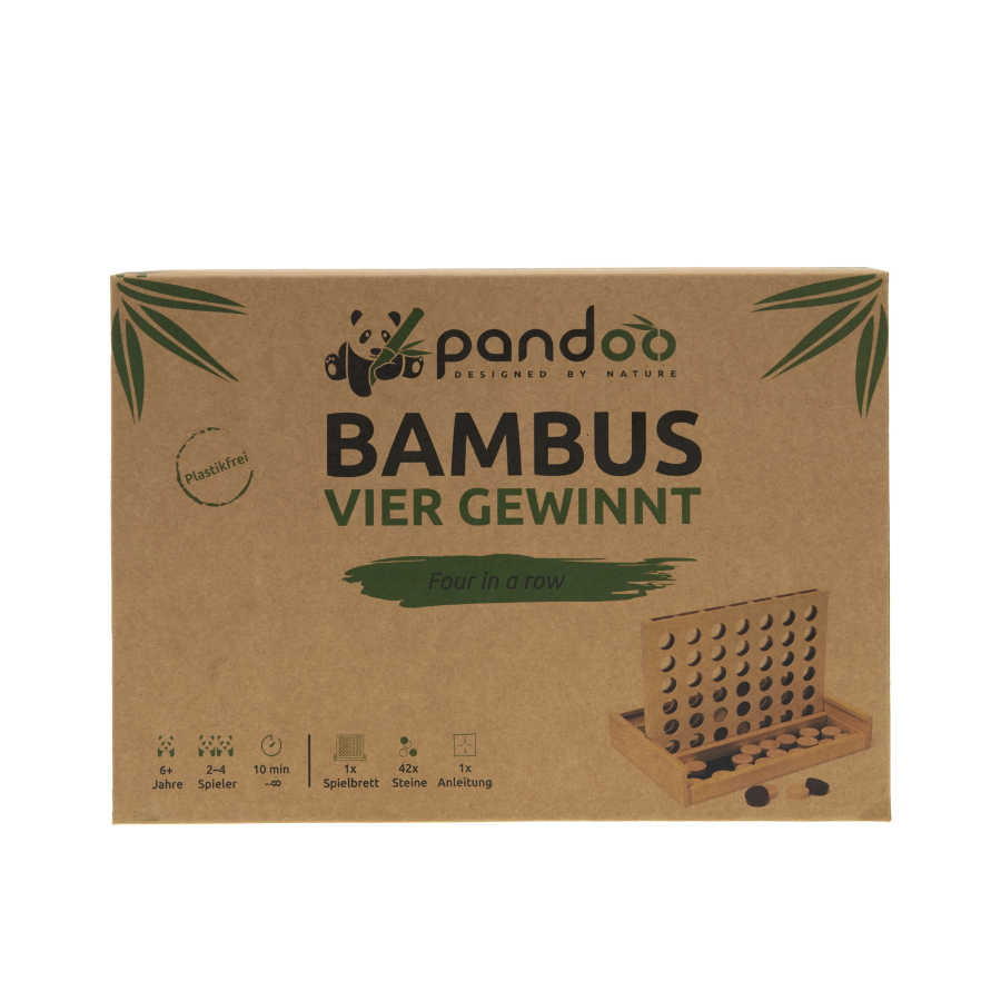 Vier gewinnt aus Holz - Bambus