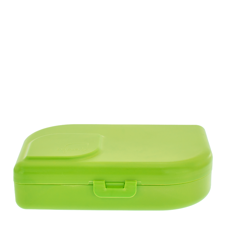 Plastikfreie Brotdose/Lunchbox - Lime, Mandarin & Pink