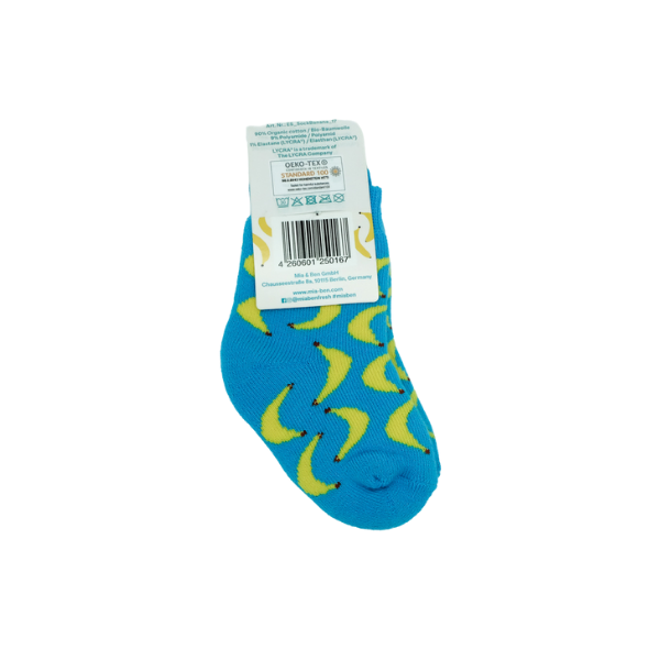 Bio Erwachsenen- & Kids-Socken - Bananen-Design