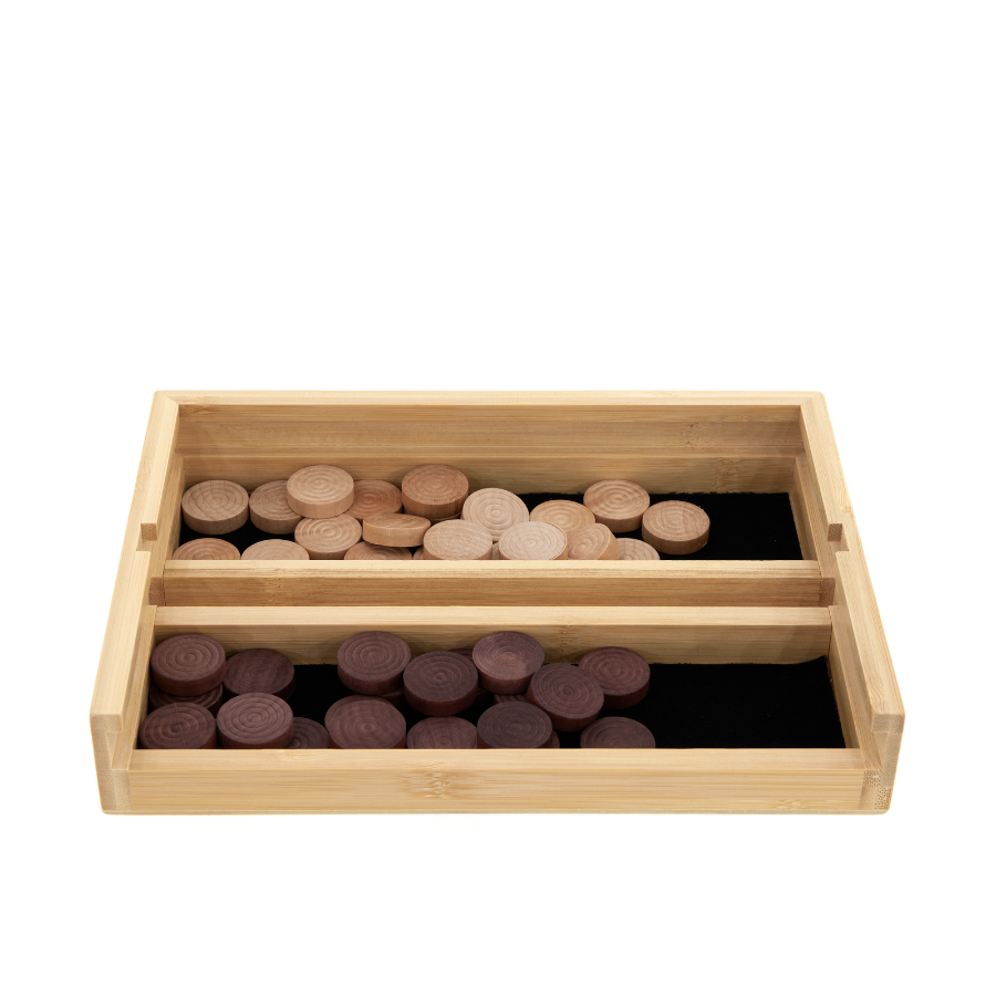 Vier gewinnt aus Holz - Bambus