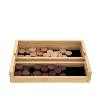 Vier gewinnt aus Holz - Bambus