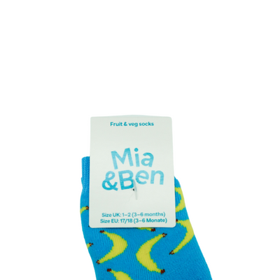 Bio Erwachsenen- & Kids-Socken - Bananen-Design