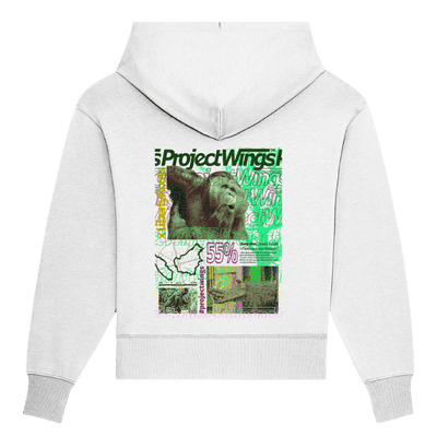 Oversize Hoodie - Project Wings & Liberty Roots mit Orang Utan Druck