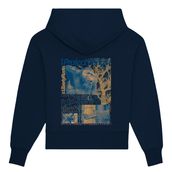 Oversize Hoodie - Project Wings & Liberty Roots mit Orang Utan Druck