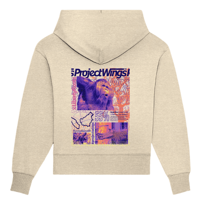 Oversize Hoodie - Project Wings & Liberty Roots mit Orang Utan Druck