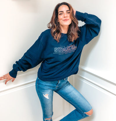 Sweater SUNSET - French Navy - UNISEX - Project Wings