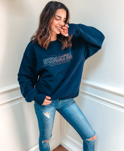 Sweater SUNSET - French Navy - UNISEX - Project Wings