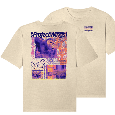 Vorder- und Rückseite Urban T-Shirt beige 
